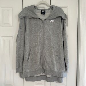 Women’s Plus Size Nike Gray Zip-Up Hoodie